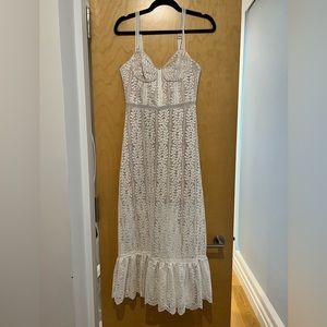 Allen Schwartz - Raine Bustier Dress - Color White - Size 4 - Perfect Condition